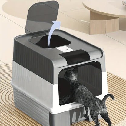 Extra Large Cat Litter Box Dual Entry-1