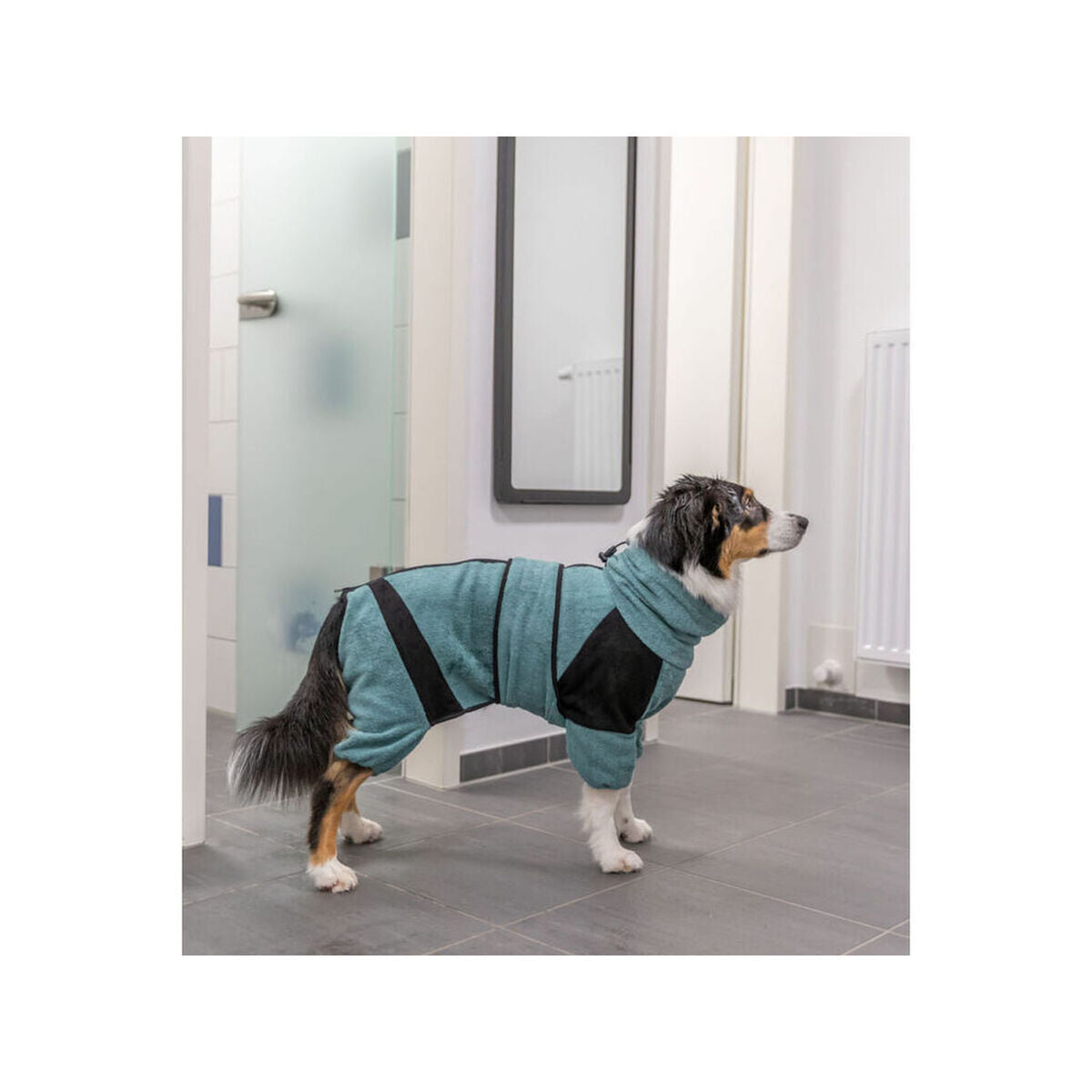 Dog bathrobe Trixie Blue M/L-4