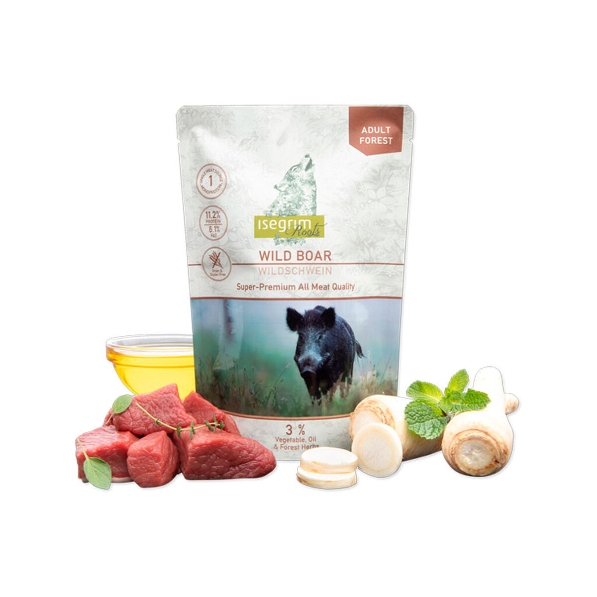 Wet food Isegrim Wild Boar 410 g-0
