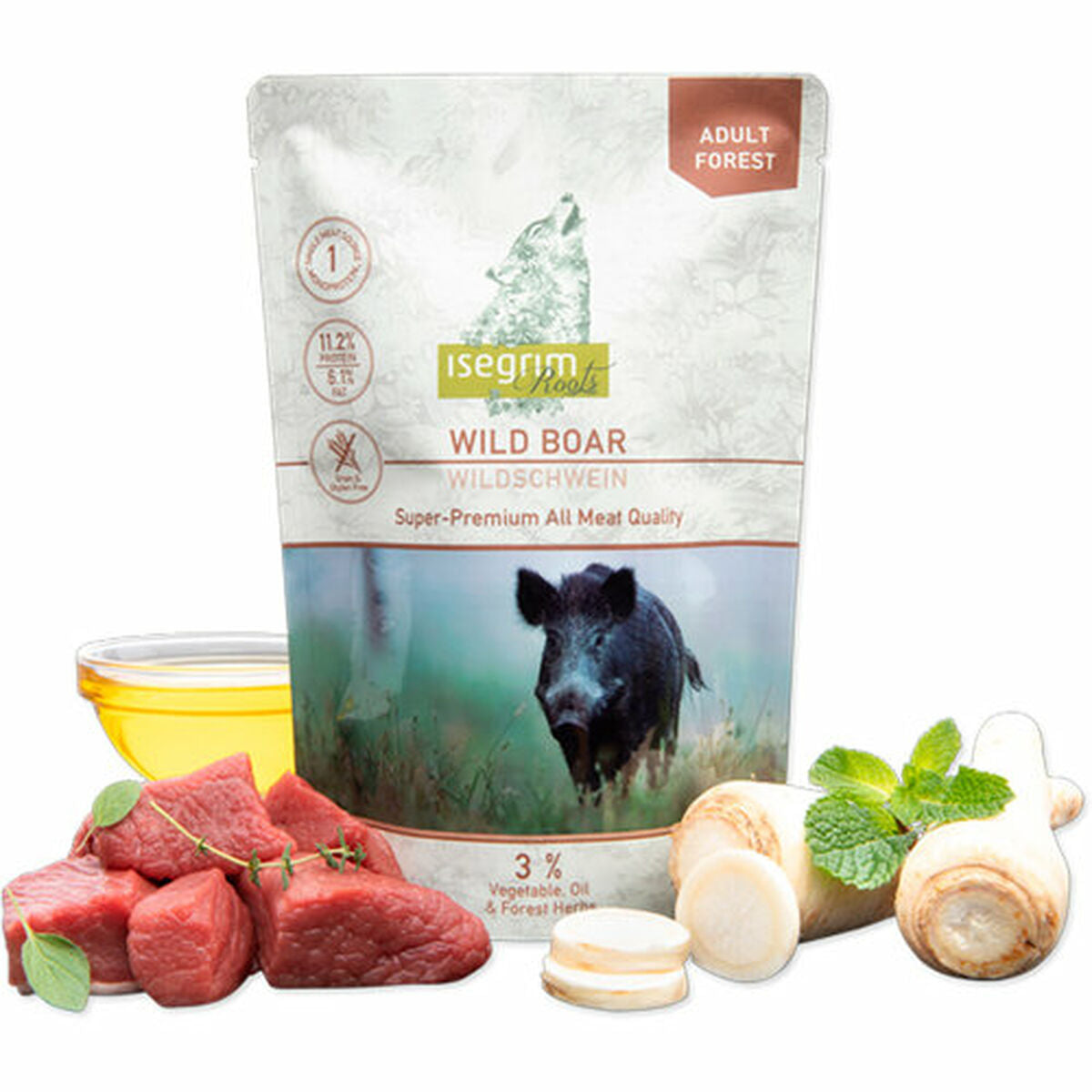 Wet food Isegrim Wild Boar 410 g-1