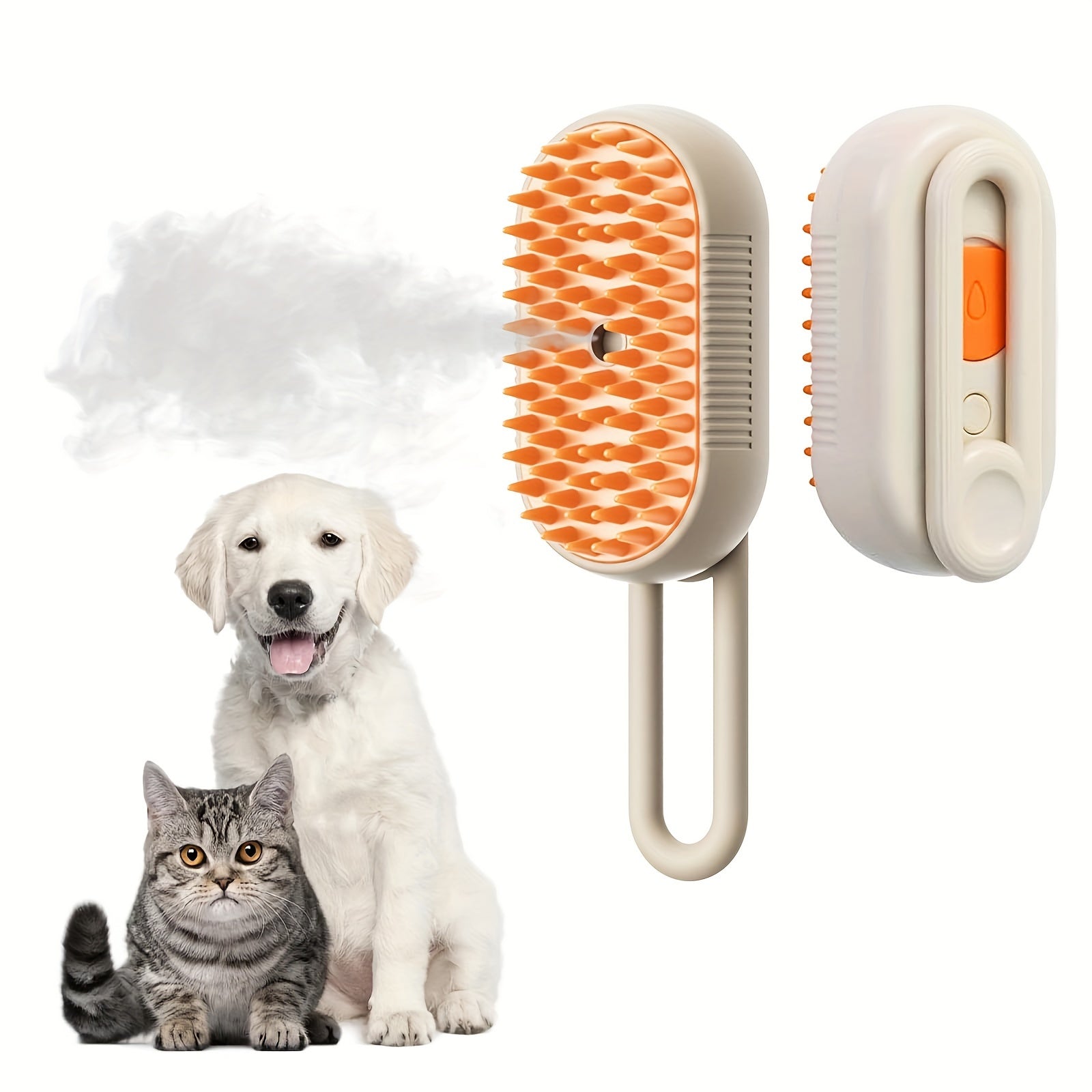 3-in-1 Self-Cleaning Steam Pet Brush-1